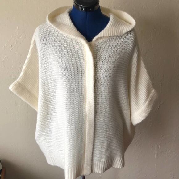 NWT Johnny Was Calme Cashmere Cocoon Zip-up Cardigan with a Hood Sz S - Picture 1 of 7